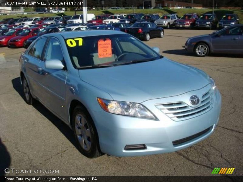 Sky Blue Pearl / Ash 2007 Toyota Camry LE