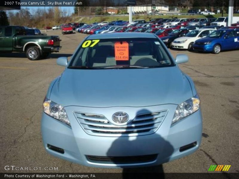 Sky Blue Pearl / Ash 2007 Toyota Camry LE
