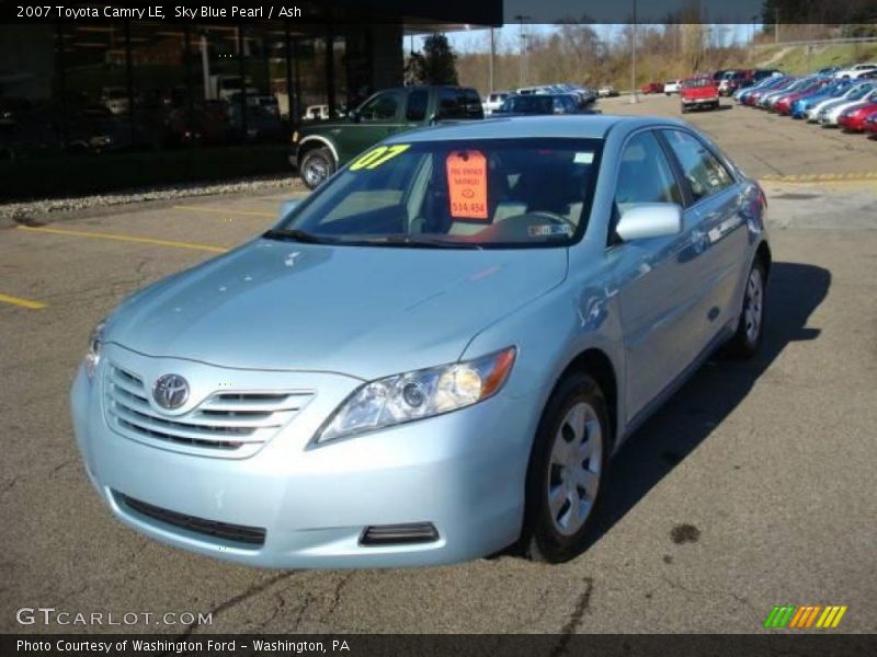 Sky Blue Pearl / Ash 2007 Toyota Camry LE