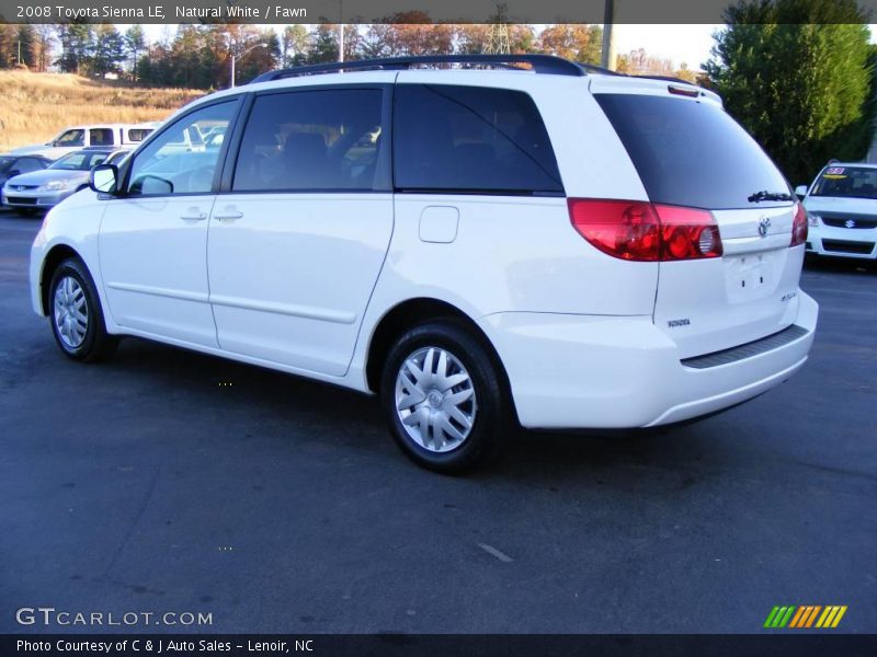 Natural White / Fawn 2008 Toyota Sienna LE