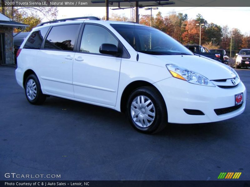 Natural White / Fawn 2008 Toyota Sienna LE