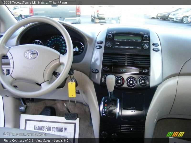 Natural White / Fawn 2008 Toyota Sienna LE
