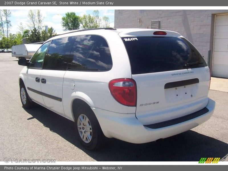 Stone White / Medium Slate Gray 2007 Dodge Grand Caravan SE