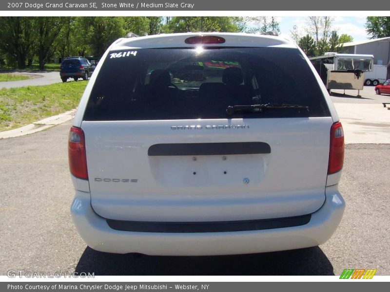 Stone White / Medium Slate Gray 2007 Dodge Grand Caravan SE