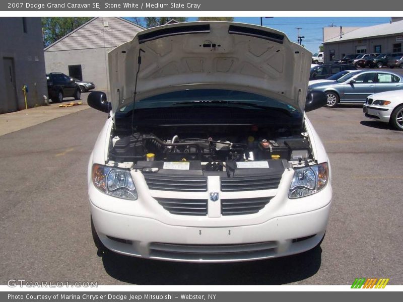 Stone White / Medium Slate Gray 2007 Dodge Grand Caravan SE