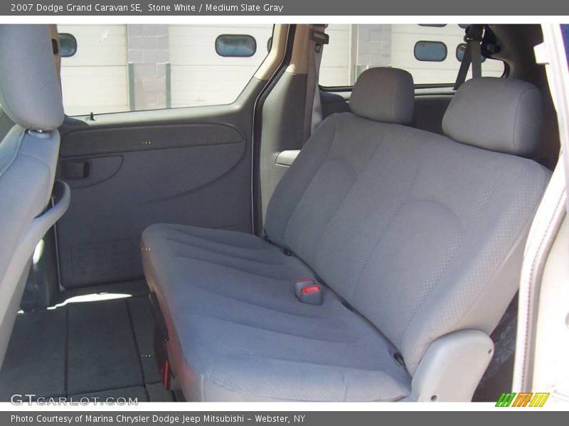 Stone White / Medium Slate Gray 2007 Dodge Grand Caravan SE