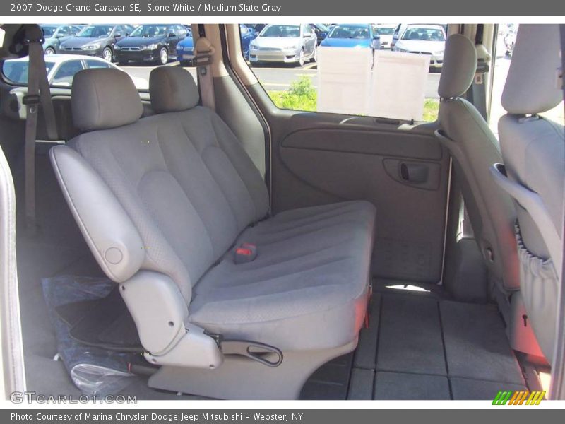 Stone White / Medium Slate Gray 2007 Dodge Grand Caravan SE