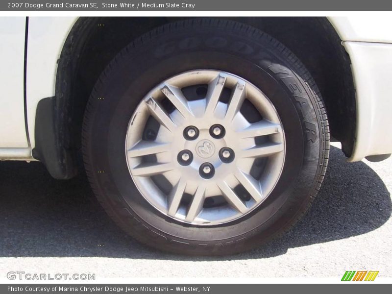 Stone White / Medium Slate Gray 2007 Dodge Grand Caravan SE