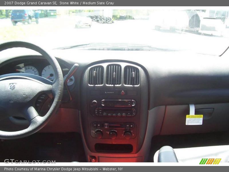 Stone White / Medium Slate Gray 2007 Dodge Grand Caravan SE