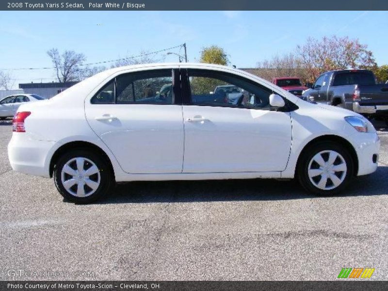Polar White / Bisque 2008 Toyota Yaris S Sedan