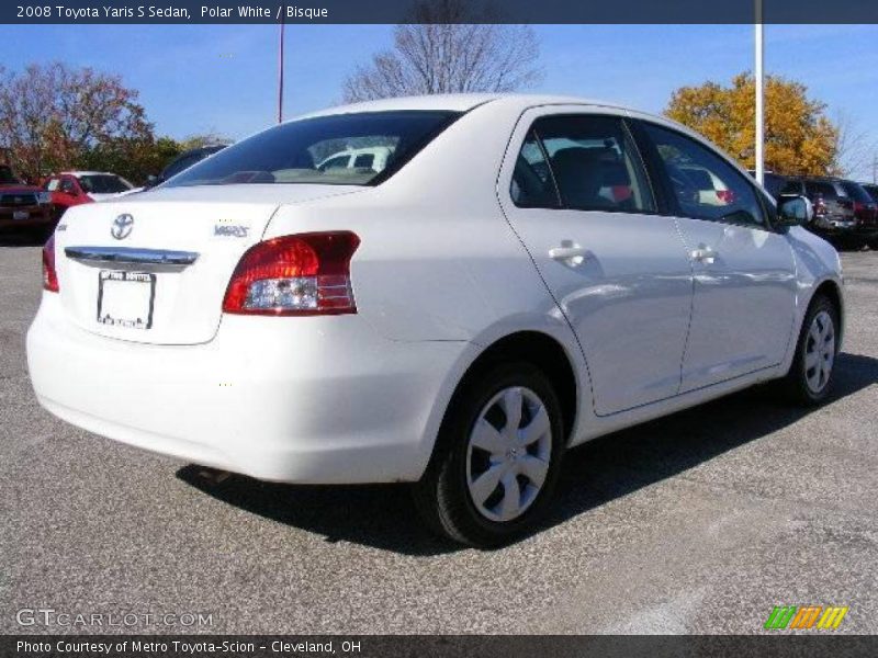 Polar White / Bisque 2008 Toyota Yaris S Sedan
