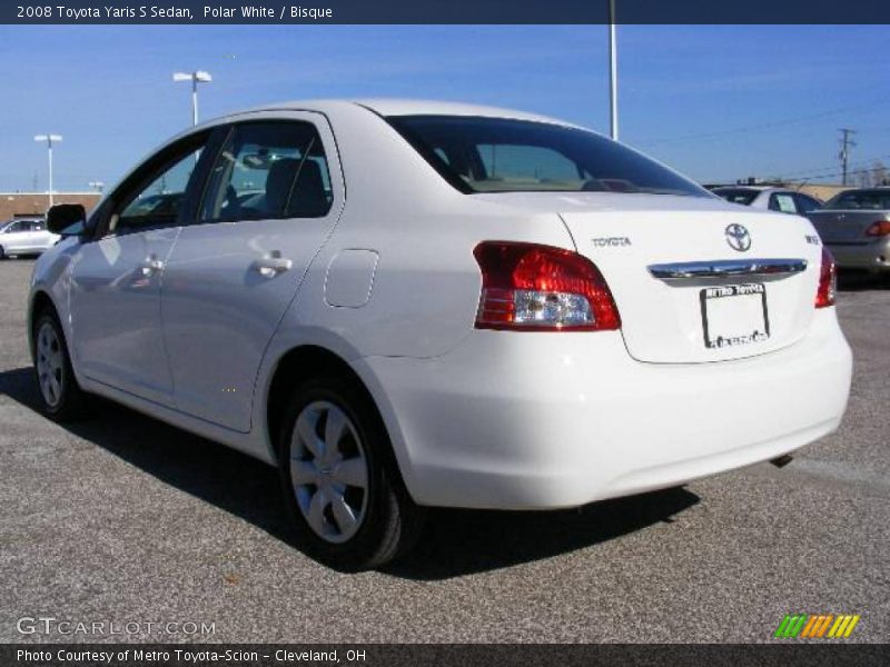Polar White / Bisque 2008 Toyota Yaris S Sedan