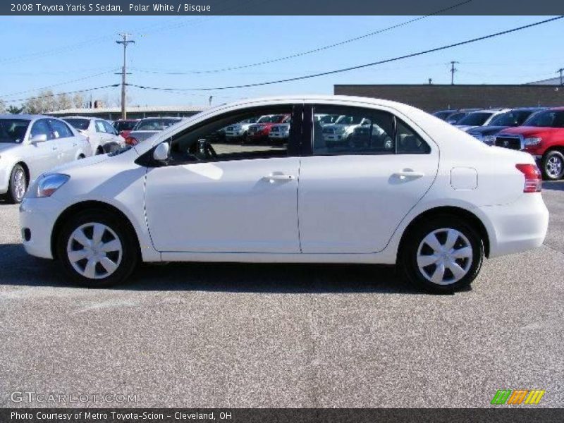 Polar White / Bisque 2008 Toyota Yaris S Sedan