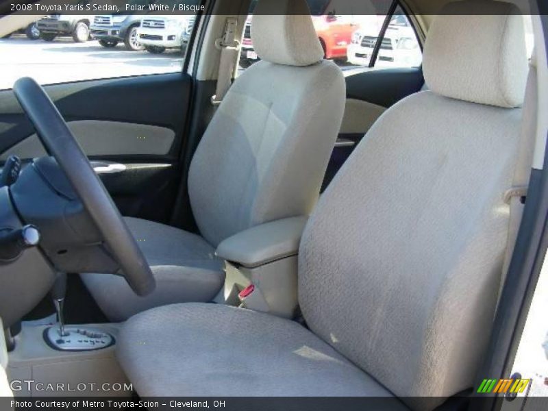 Polar White / Bisque 2008 Toyota Yaris S Sedan