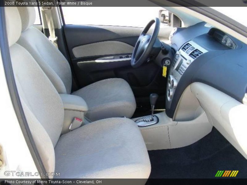 Polar White / Bisque 2008 Toyota Yaris S Sedan