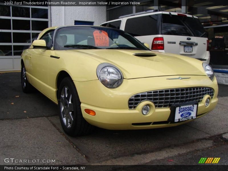 Inspiration Yellow / Inspiration Yellow 2002 Ford Thunderbird Premium Roadster