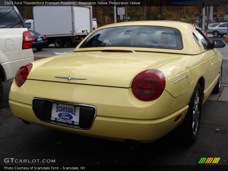 Inspiration Yellow / Inspiration Yellow 2002 Ford Thunderbird Premium Roadster