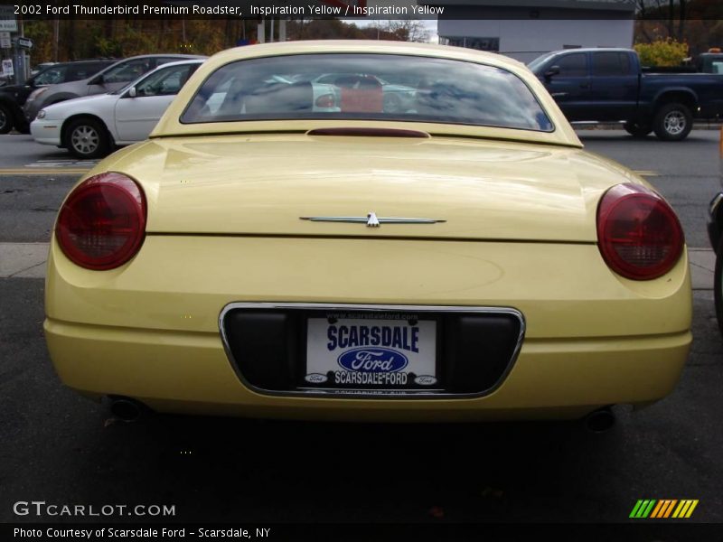 Inspiration Yellow / Inspiration Yellow 2002 Ford Thunderbird Premium Roadster