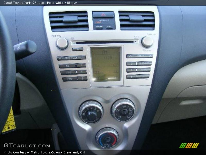 Polar White / Bisque 2008 Toyota Yaris S Sedan