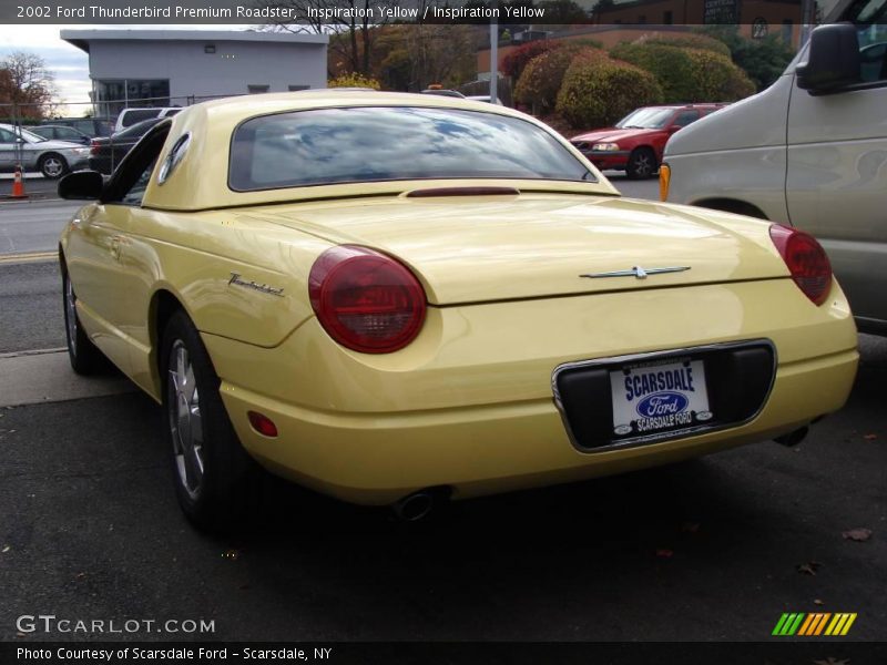 Inspiration Yellow / Inspiration Yellow 2002 Ford Thunderbird Premium Roadster