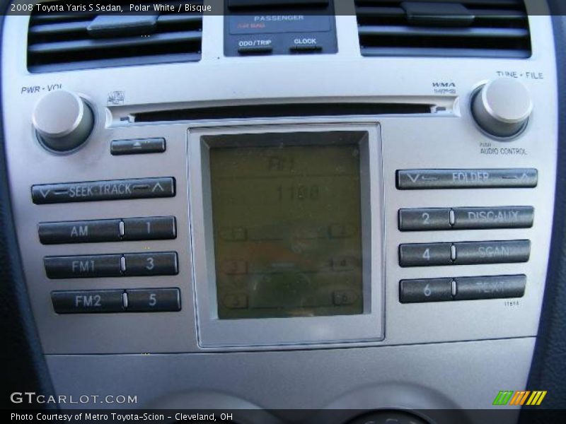 Polar White / Bisque 2008 Toyota Yaris S Sedan