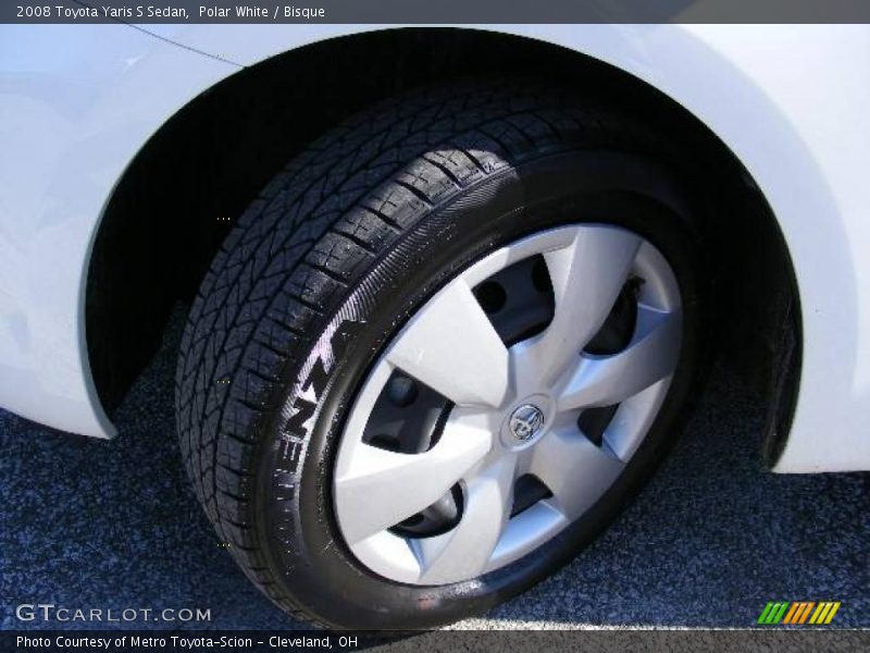 Polar White / Bisque 2008 Toyota Yaris S Sedan