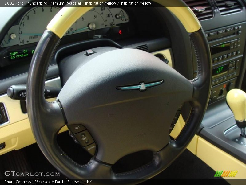 Inspiration Yellow / Inspiration Yellow 2002 Ford Thunderbird Premium Roadster