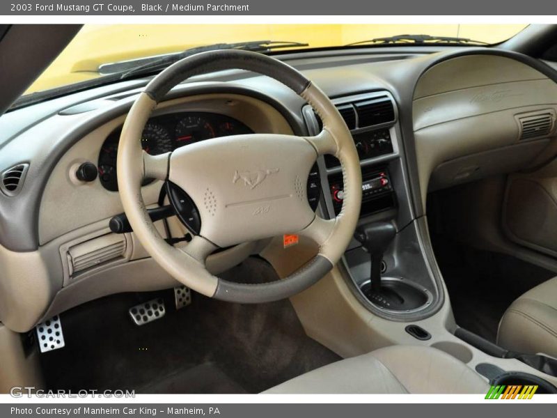 Black / Medium Parchment 2003 Ford Mustang GT Coupe