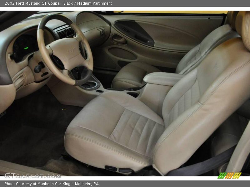 Black / Medium Parchment 2003 Ford Mustang GT Coupe