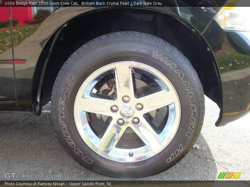 Brilliant Black Crystal Pearl / Dark Slate Gray 2009 Dodge Ram 1500 Sport Crew Cab