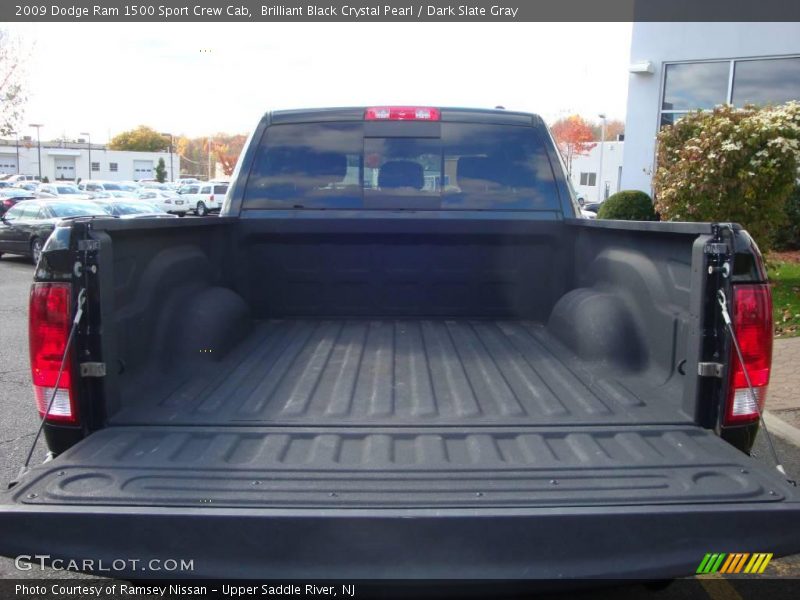 Brilliant Black Crystal Pearl / Dark Slate Gray 2009 Dodge Ram 1500 Sport Crew Cab