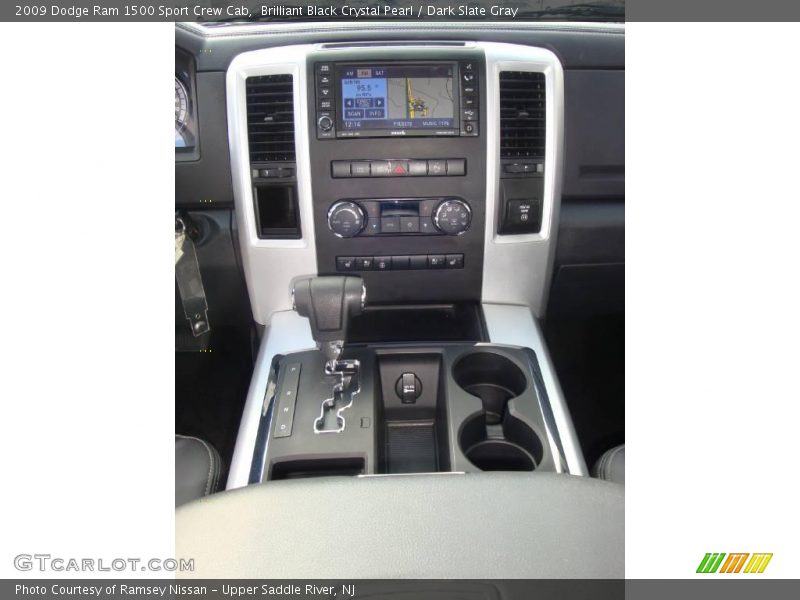 Brilliant Black Crystal Pearl / Dark Slate Gray 2009 Dodge Ram 1500 Sport Crew Cab