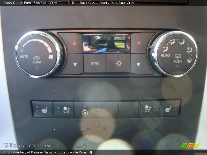 Brilliant Black Crystal Pearl / Dark Slate Gray 2009 Dodge Ram 1500 Sport Crew Cab