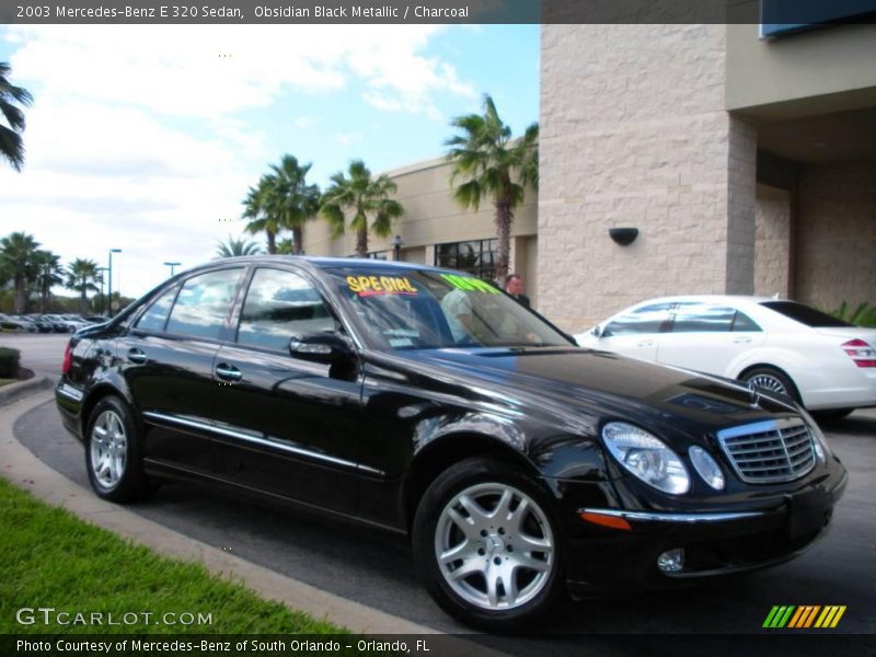 Obsidian Black Metallic / Charcoal 2003 Mercedes-Benz E 320 Sedan