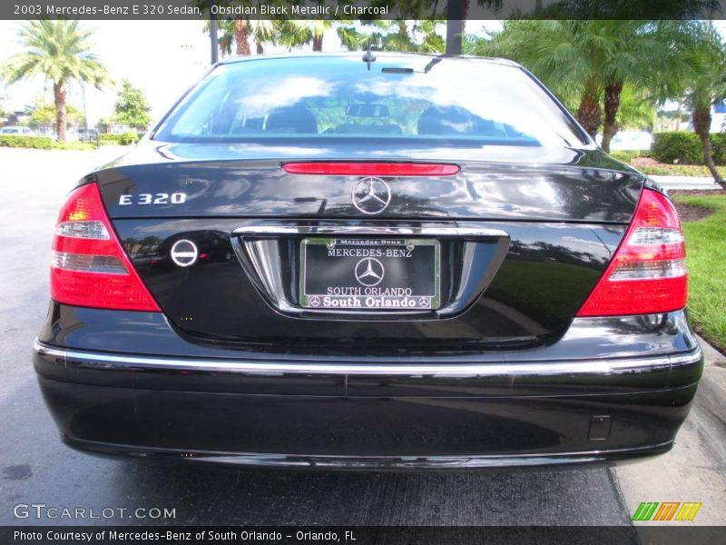 Obsidian Black Metallic / Charcoal 2003 Mercedes-Benz E 320 Sedan