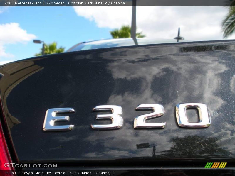 Obsidian Black Metallic / Charcoal 2003 Mercedes-Benz E 320 Sedan