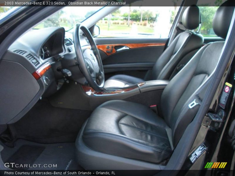 Obsidian Black Metallic / Charcoal 2003 Mercedes-Benz E 320 Sedan