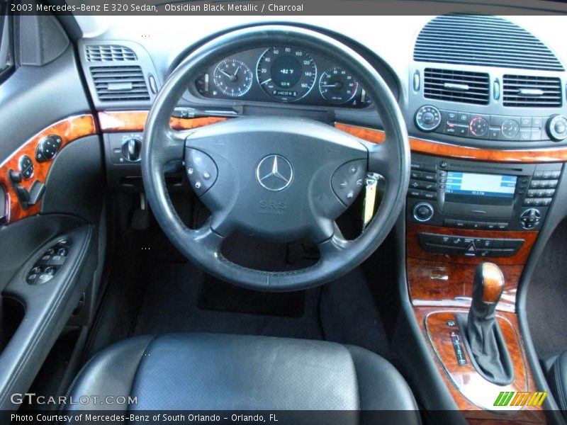 Obsidian Black Metallic / Charcoal 2003 Mercedes-Benz E 320 Sedan