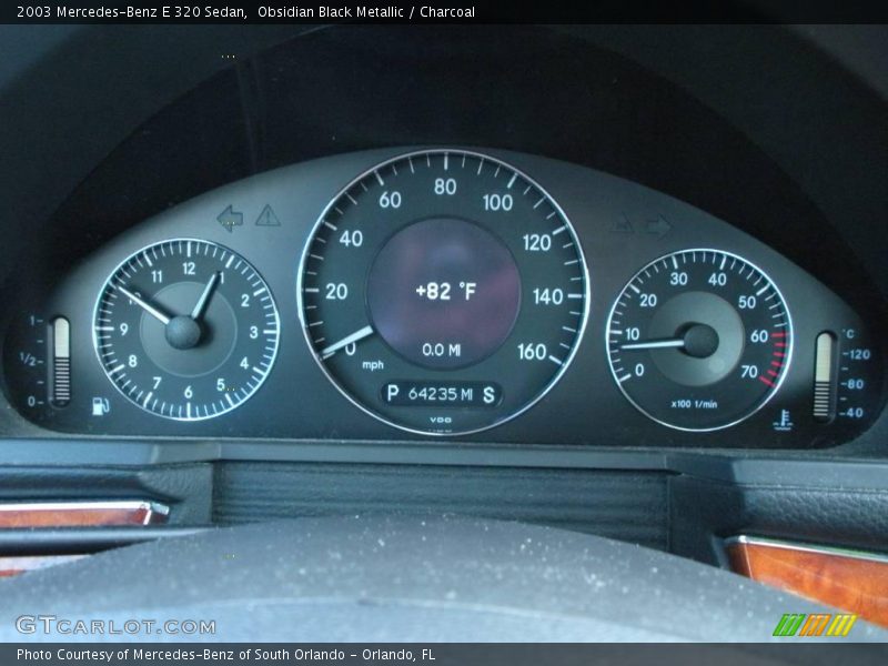 Obsidian Black Metallic / Charcoal 2003 Mercedes-Benz E 320 Sedan