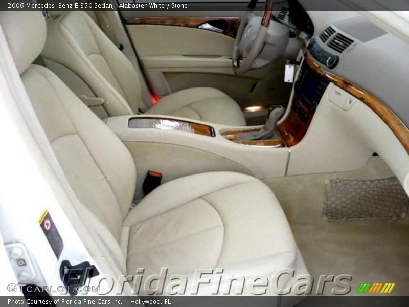 Alabaster White / Stone 2006 Mercedes-Benz E 350 Sedan