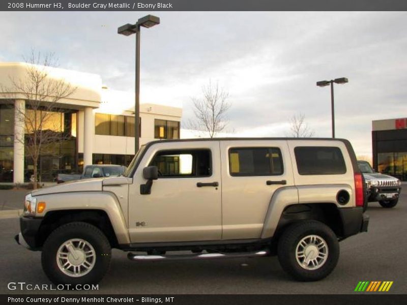 Boulder Gray Metallic / Ebony Black 2008 Hummer H3