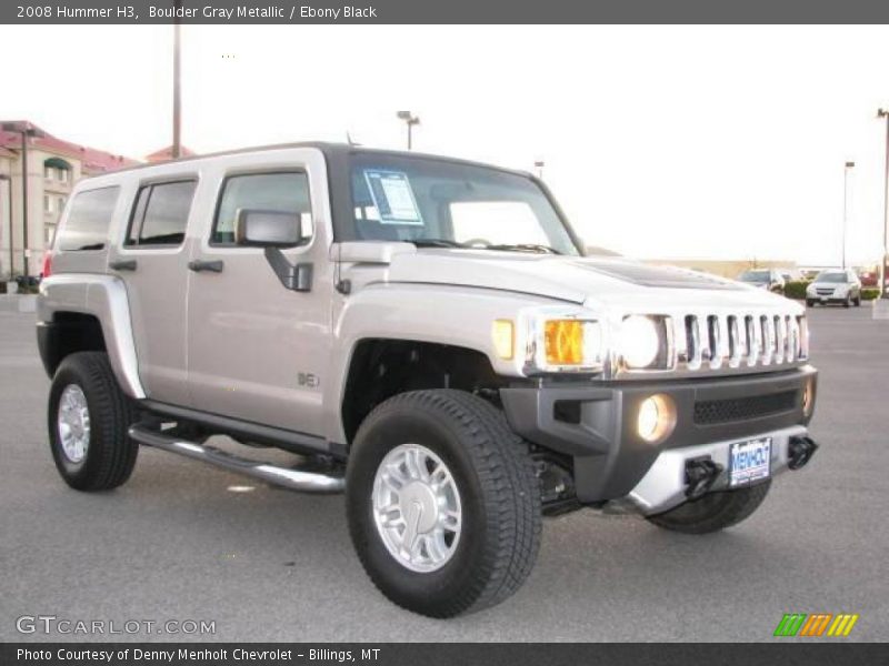 Boulder Gray Metallic / Ebony Black 2008 Hummer H3