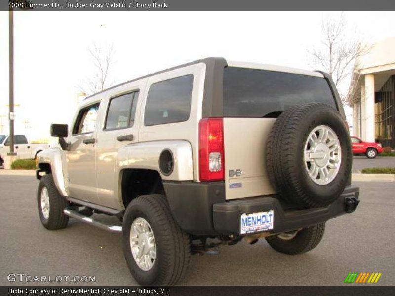 Boulder Gray Metallic / Ebony Black 2008 Hummer H3