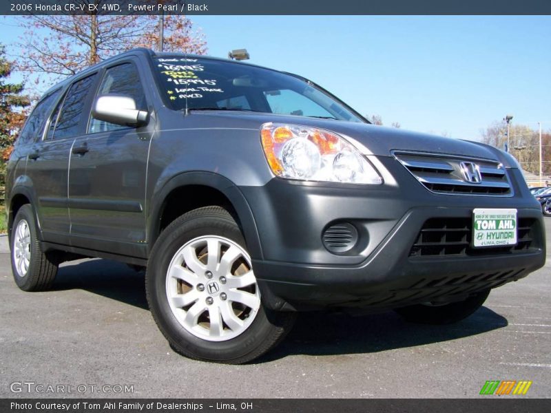 Pewter Pearl / Black 2006 Honda CR-V EX 4WD