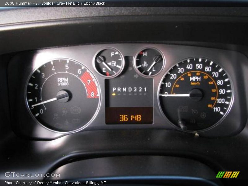 Boulder Gray Metallic / Ebony Black 2008 Hummer H3
