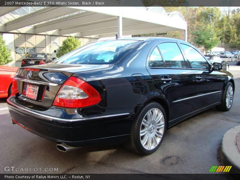 Black / Black 2007 Mercedes-Benz E 350 4Matic Sedan