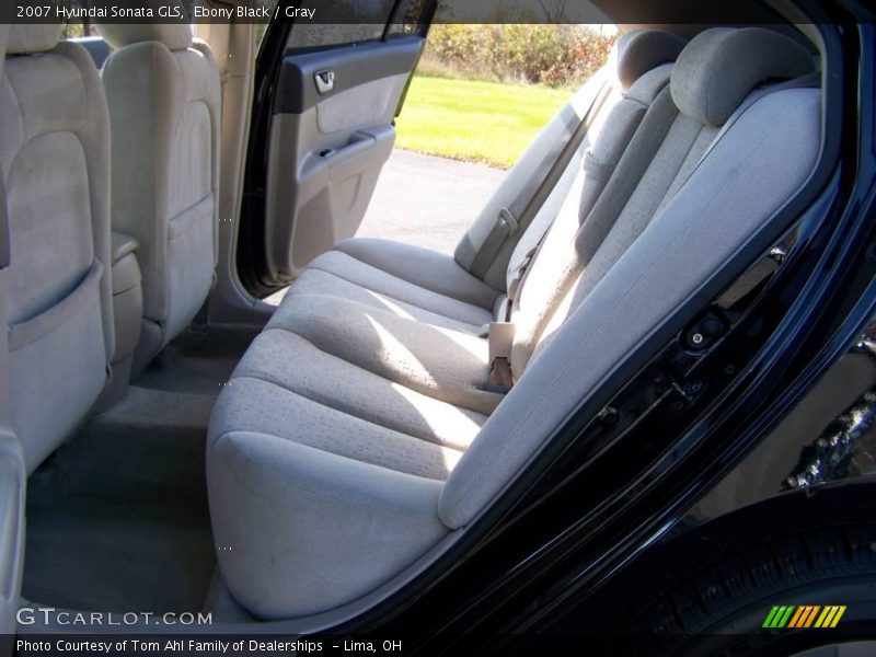Ebony Black / Gray 2007 Hyundai Sonata GLS