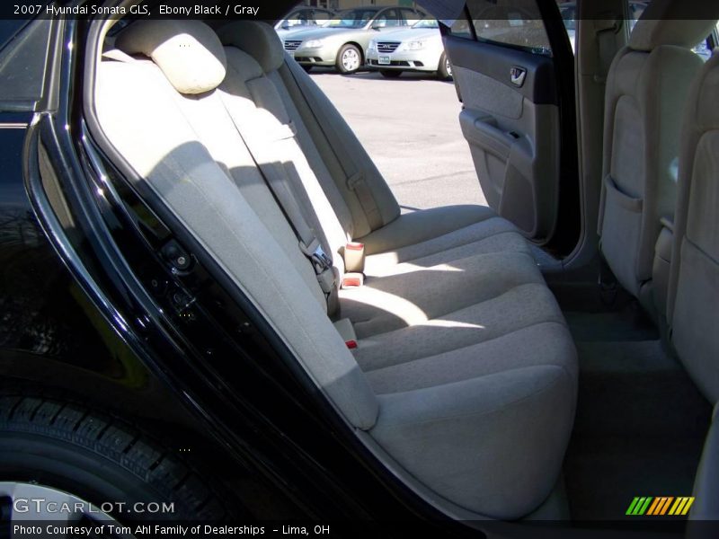 Ebony Black / Gray 2007 Hyundai Sonata GLS