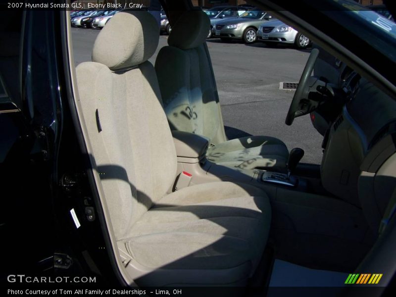 Ebony Black / Gray 2007 Hyundai Sonata GLS