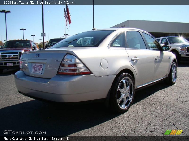 Silver Birch Metallic / Camel 2008 Ford Taurus SEL